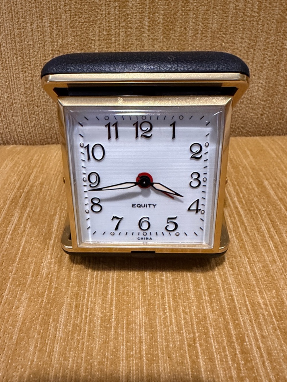 Gold and Black Travel Alarm Clock